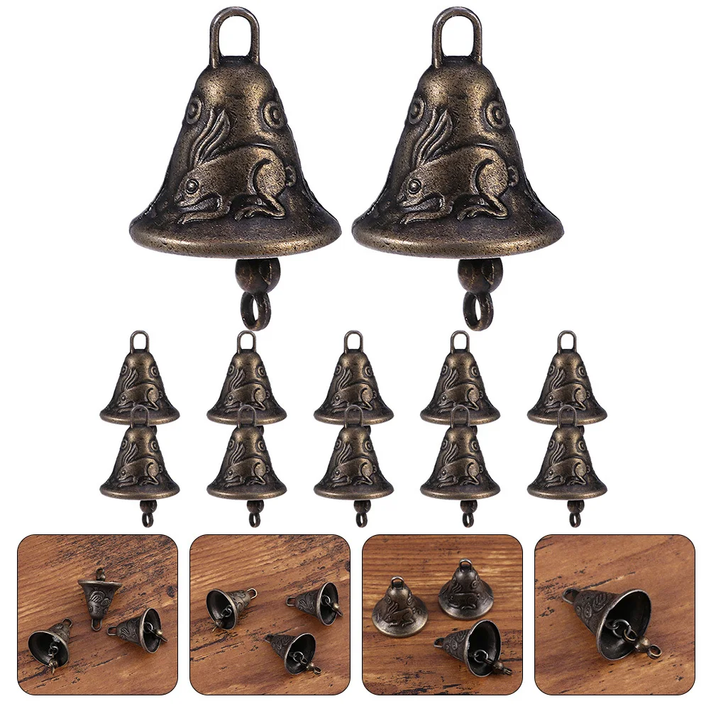 

50Pcs Small Alloy Bell Pendants Vintage DIY Craft Supplies Xmas Tree Hanging Ornaments Pet Bells DIY Bell Pendant