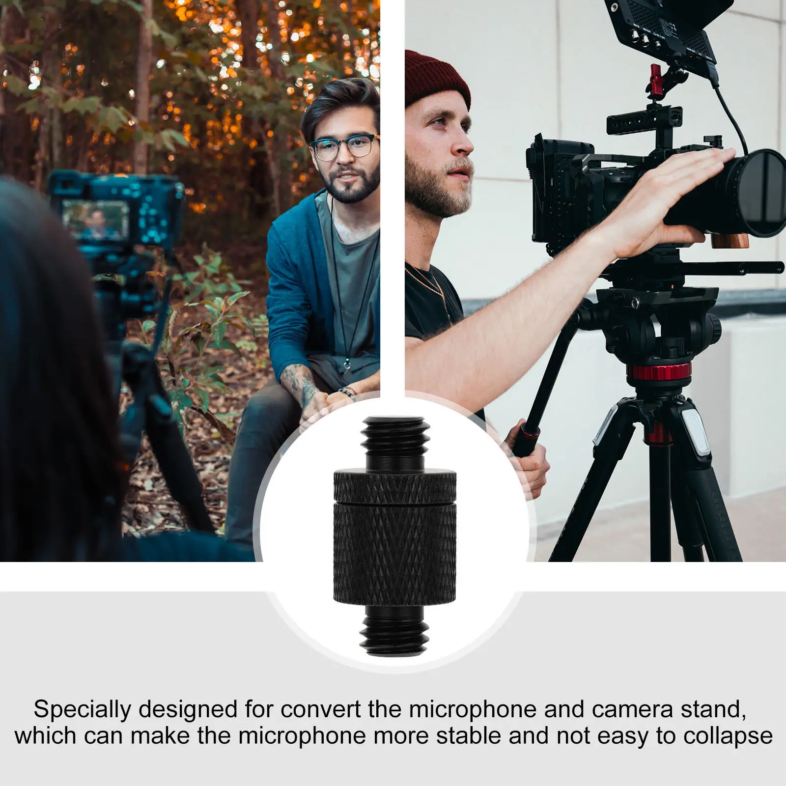 4Pcs Aluminum Alloy Camera Screws Microphone Rack Bolts Anti-Rust Knurled Surface Precise Fit Camera Bracket Screws Studio