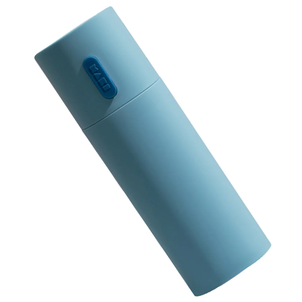 Toothpaste Storage Box Toothbrush Container Holder Case Portable Blue Travel Size Simple Design Sturdy Material Non Scratch