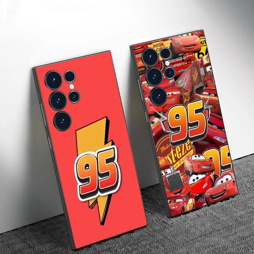 

Cars Lightning M-McQueen 95 Phone Case Phone Case For Samsung Galaxy S25 S24 S22 S23 Ultra S21 S20 Plus Frosted Full Soft Case