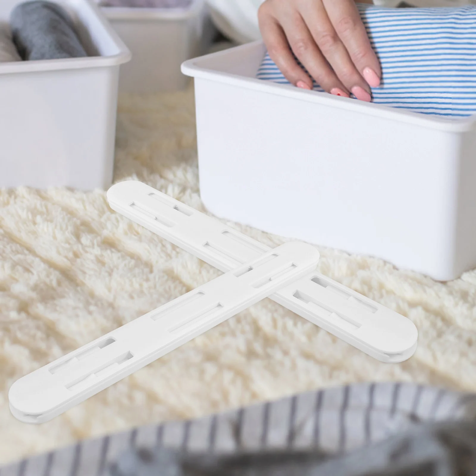 

2pcs Drawer Slides Storage Box Pull Out Rail Organizer Clothes Drawers White Heavy Duty Replacement Cabinet Furniture