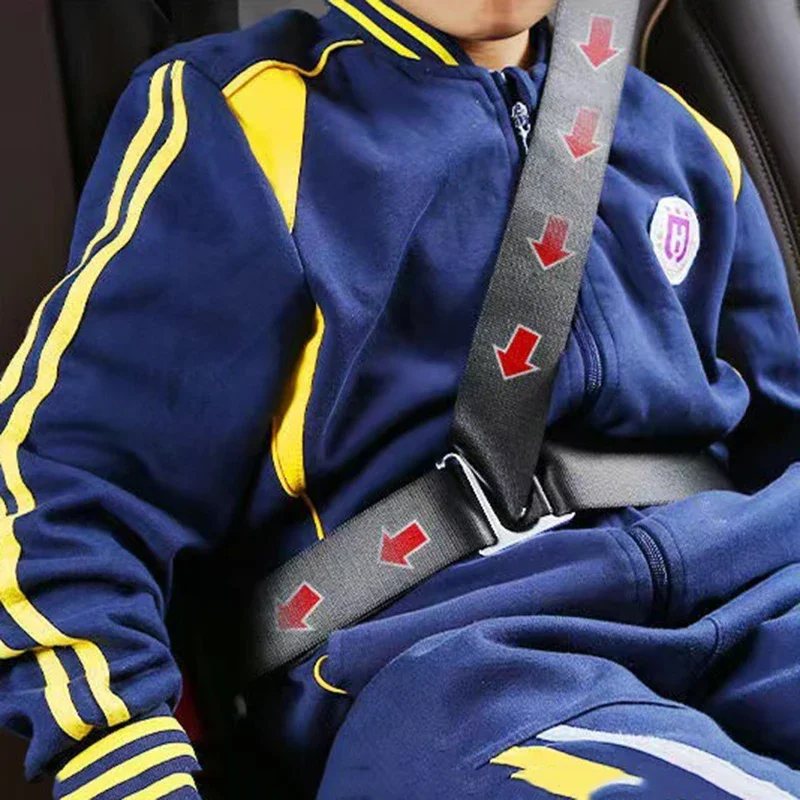 Cars Seat Belt Retainer Children Safety Belt Adjuster Anti-Neck Seatbelt Positioner Stopper Kids Shoulder Guard Buckle Accessory