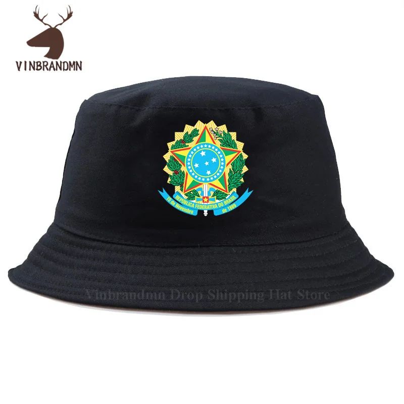 뜨거운 판매 브라질 브라질 양동이 모자 멋진 면화 국가 팀 야구 모자 국가 팬 낚시 모자 브라질 패션 태양 모자