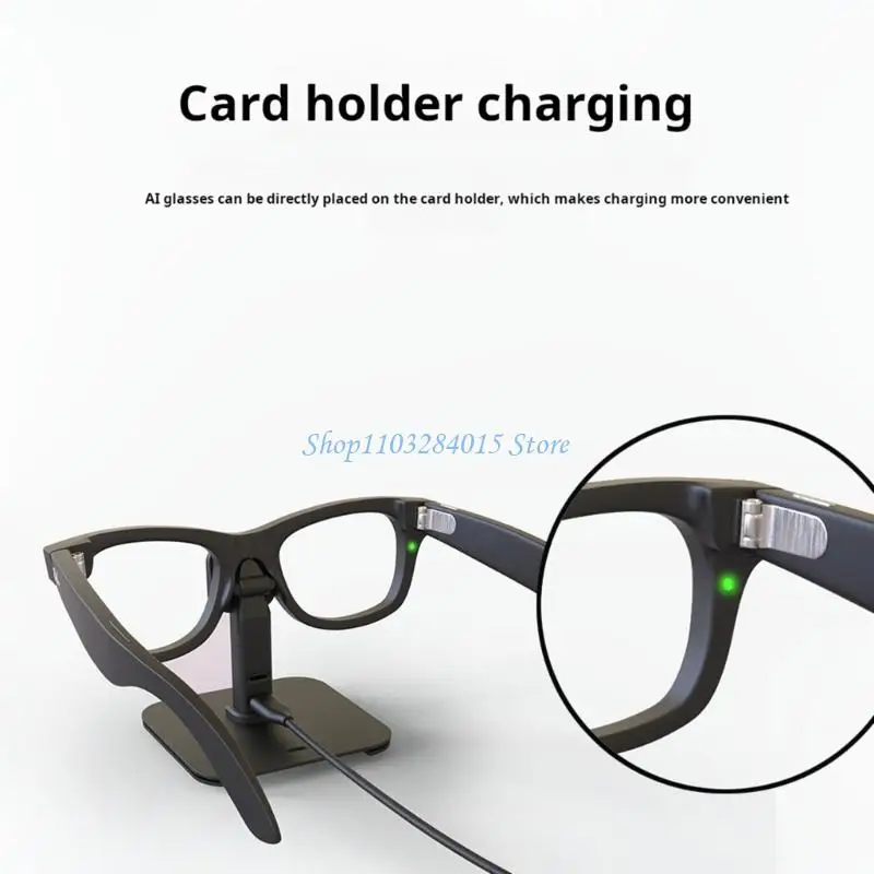 R6FF Charging Stand For Blayzer Eyewears Featuring Simultaneous Double Port Power Delivery Charging Dock Station