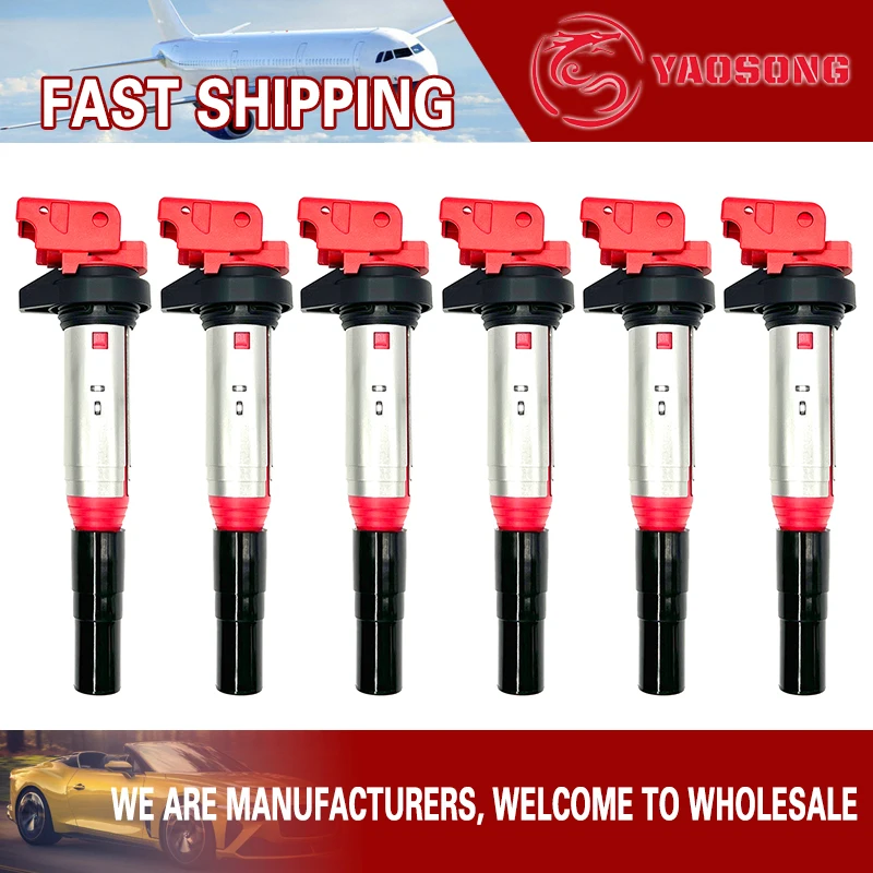 Ignition Coil Pack Fit BMW F32 F33 E46 E82 E83 E88 E90 E92 E93 N52 N53 N54 N13 N16 535i 325i 640i M2 M3 M4 X1 X3 X5 X6 Z4 3.0L
