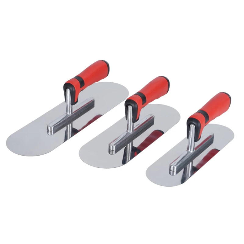 Round-head trowel,stainless steel putty scraper,nail-free mud trowel for wall plastering,whitewashing and diatom mud application
