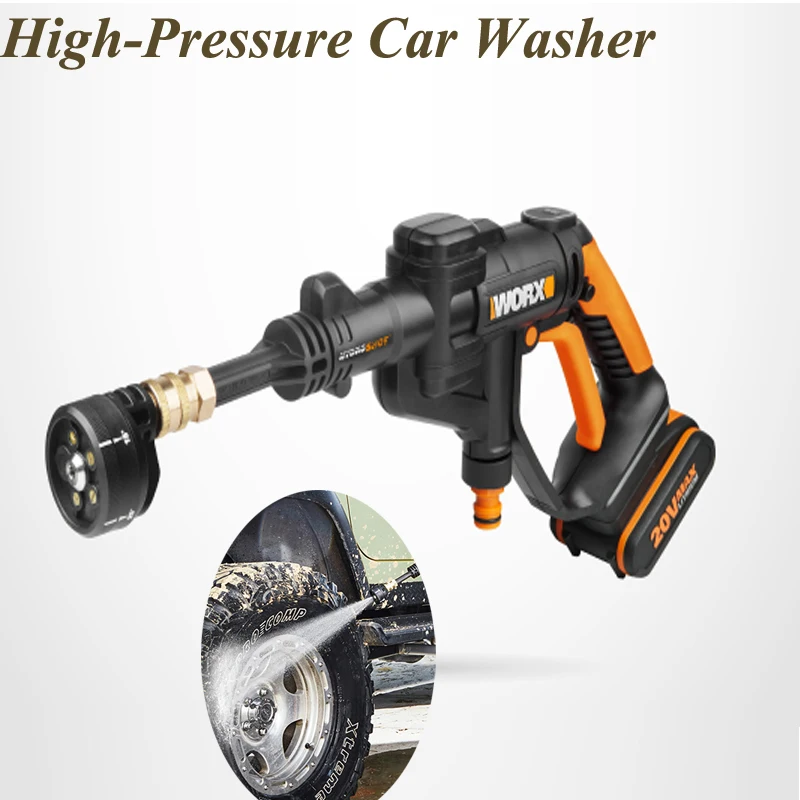 High Pressure Car Washing Machine Wireless Artifact Home Charging Water Gun Water Pump Lithium Battery Power Tools WG629E