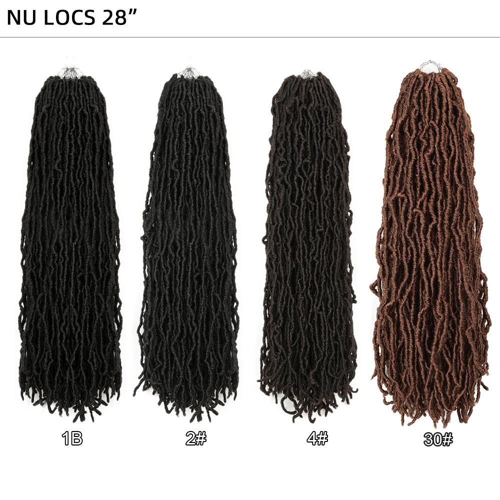 Soft Locs Crochet Hair For Butterfly 28Inch Soft Dreadlocks Hair Extensions For Black Women Bohemian Faux Locs Crochet Hair