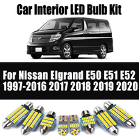 Car LED Interior Map Trunk Dome Light Led Bulbs No Error Kit Canbus For Nissan Elgrand E50 E51 E52 1997-2016 2017 2018 2019 2020