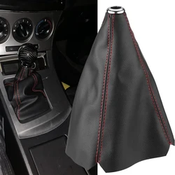 Shift Boot Car Gaiter Cover For Mazda 3 BL 2010 Stitch/Black PVC Leather Manual Auto Shifter Shift Boot Cover Gear Stick Gaiter