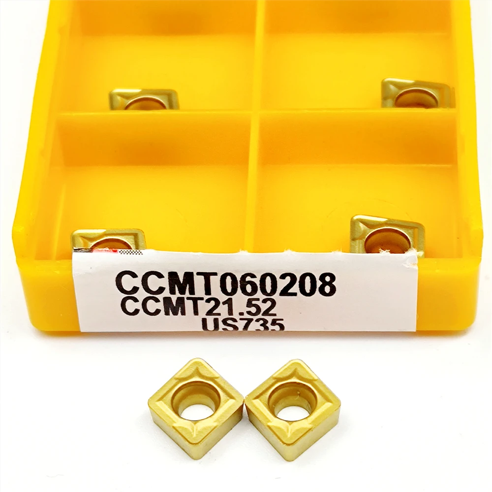 100% original de alta qualidade ccmt060208 vp15tf us735 ue6020 inserções carboneto fresa ccmt 060208 torno cnc ferramenta torneamento