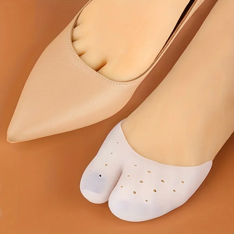 Silicone Forefoot Pad Toe Guards Gel Toe Pads Toe Covers for Ball of Foot Metatarsal and Ballet Pointe Protect Comfort Feet Care