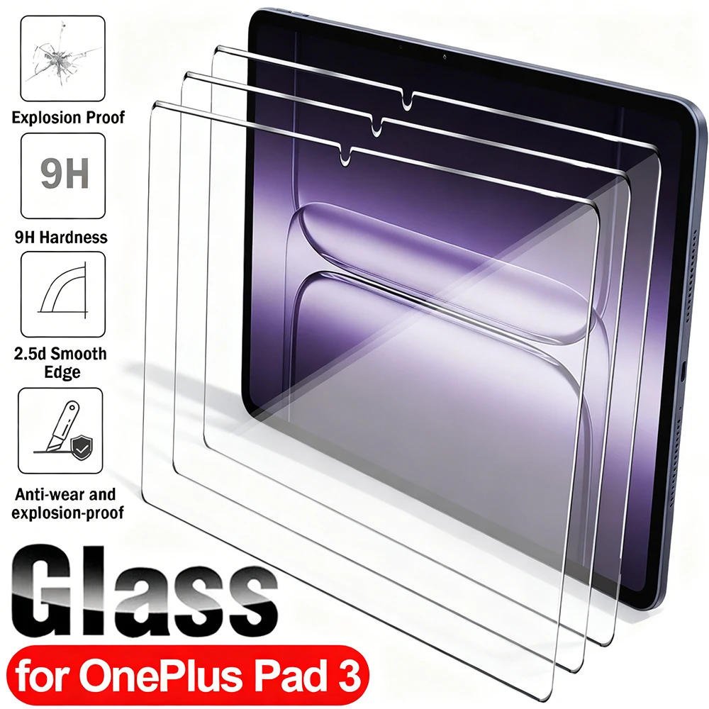 

For OnePlus Pad 3 Screen Protector 9H Hardness Tempered Glass Anti-Fingerprint Anti-Scratch Tablet Films for OnePlus Pad 3 13.2"