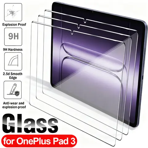 For OnePlus Pad 3 Screen Protector 9H Hardness Tempered Glass Anti-Fingerprint Anti-Scratch Tablet Films for OnePlus Pad 3 13.2"