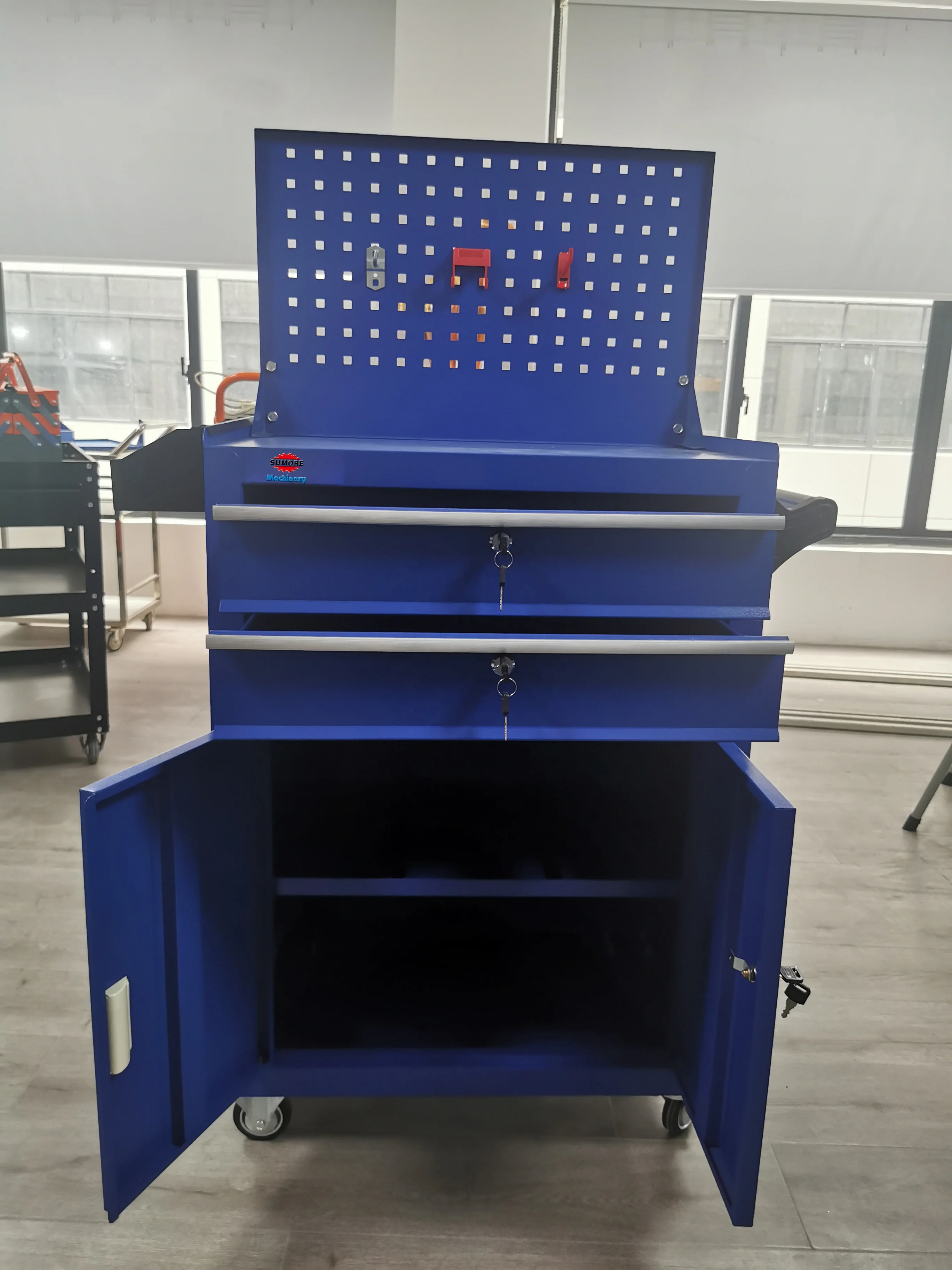 Tools Cabinet SP-002 Metal Tool Box Tool Trolley Toolbox Cabinets with Wheels SUMORE