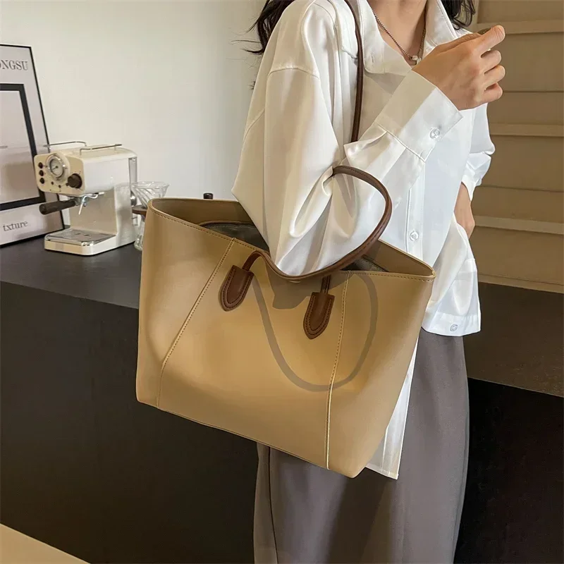 Hot selling light luxury sewing thread zipper women\'s handbag 2024 new high-end fashion PU women\'s commuter shoulder bag Bolsa