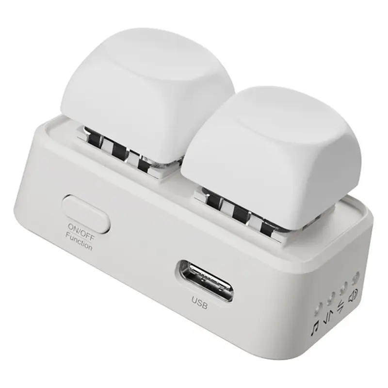 

A13E-Mini Bluetooth Page Turner Remote Control Keypad High-Profile Dual Button Functionality For Phone Tablet