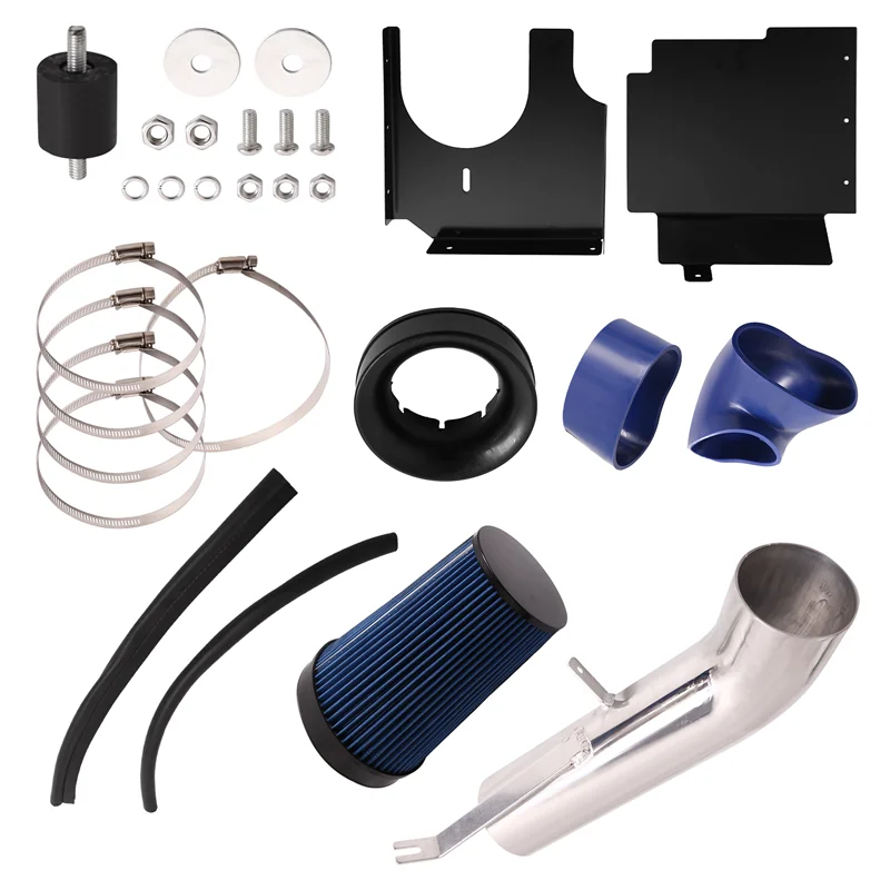 

4Inch Air Intake & Heat Shield Kit For GMC/Chevy V8 4.8L/5.3L/6.0L 1999-2006