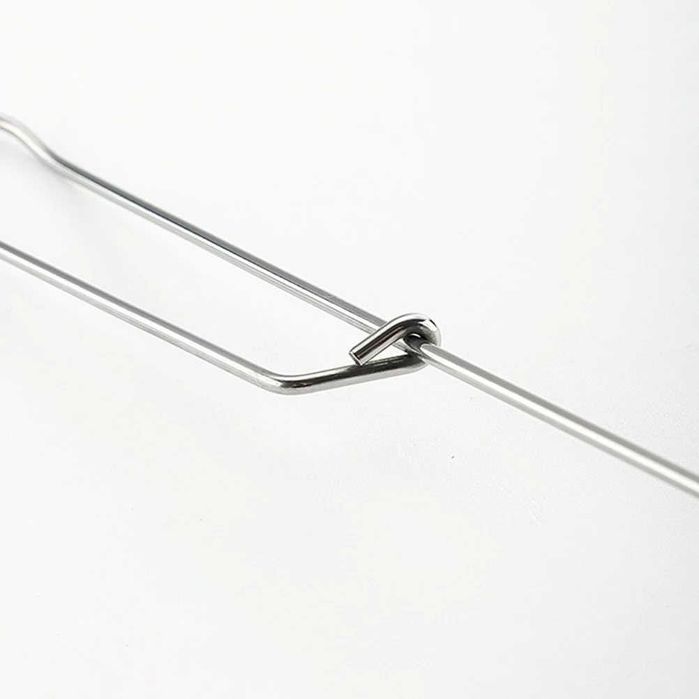 

2Pcs Eggbeater Stainless Steel Kitchen Tools Whisk H Mixer Small Blender Spring Design Easy Storage Hook