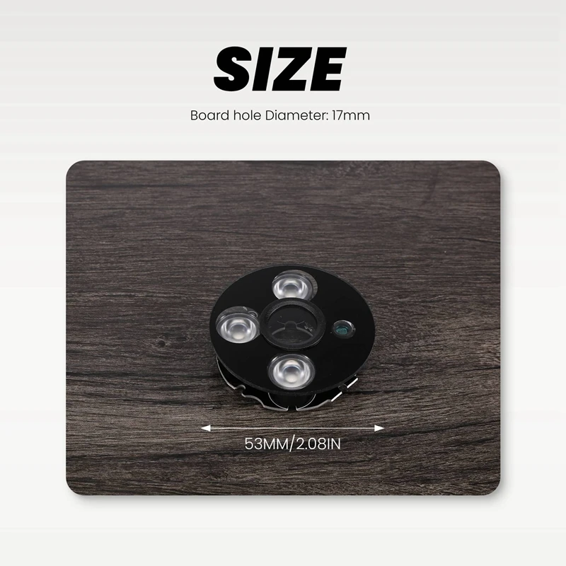 3 Array IR Led Spot Light Infrared 3X IR LED Board For CCTV Cameras Night Vision (53Mm Diameter)