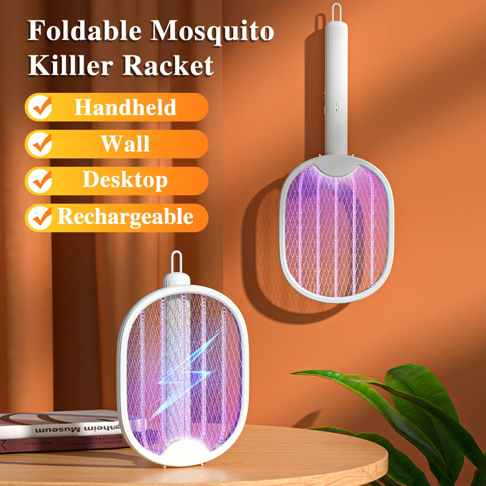 

Foldable Electric Mosquito Killer Zapper Raqueta Mata Electrico USB Rechargeable Zanzare Mata Fly Tue Mouche de Anti Mosquitos