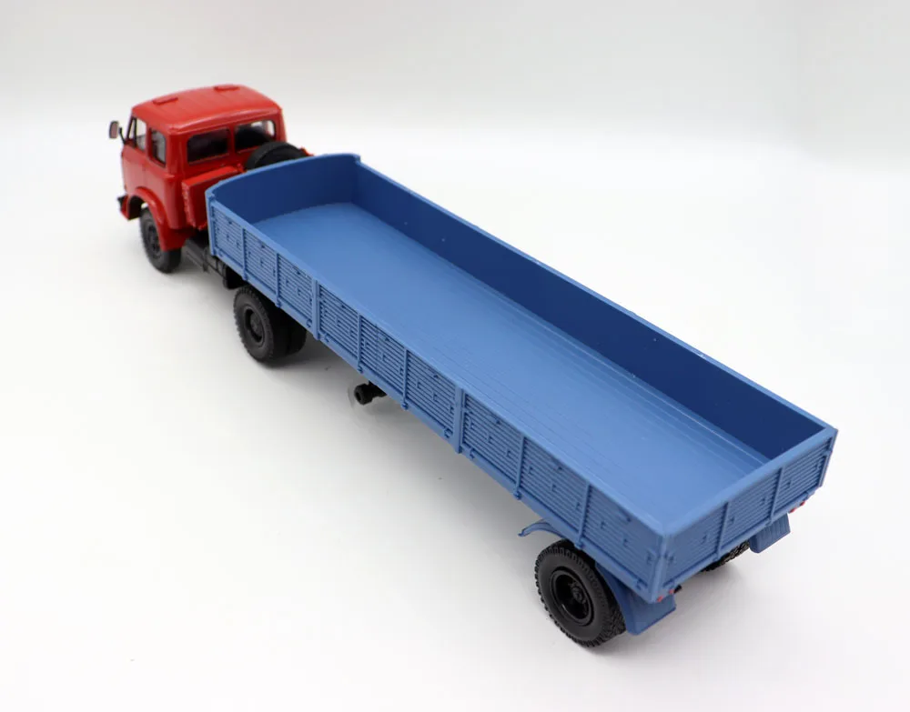 NEW 1:43 Scale 1963 MAZ-504 with semi-trailer MAZ-9380 USSR Long Truck Diecat Alloy Toy Model For collection gift