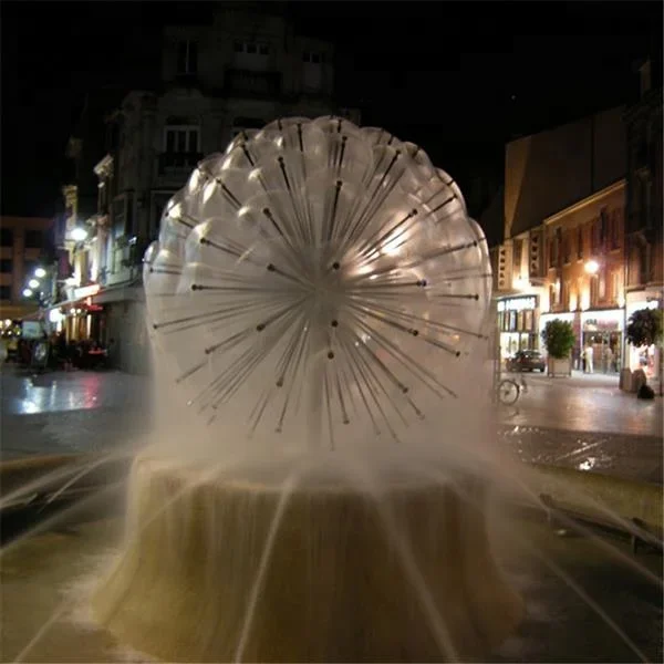 

Factory Outlet high Quality Assurance 2" DN50 brass crystal ball dandelion fountain nozzle Landscape Water Pool nozzle.