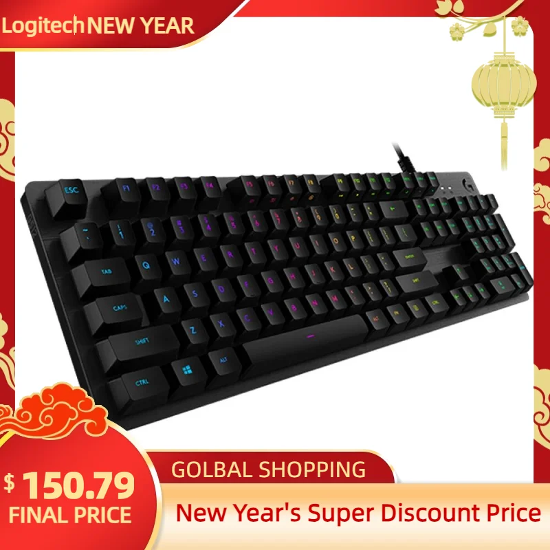 

Logitech G512 RGB full size mechanical gaming keyboard RGB mechanical keyboard Logitech G L axis eating chicken keyboard Jedi su