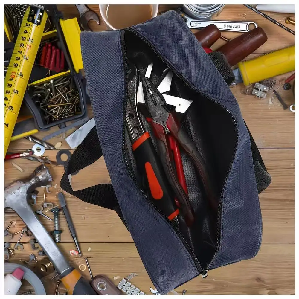 

Large Capacity Handheld Tool Bag Waterproof Durable Oxford Cloth, Tool Organizer, Ideal for Tools Storage