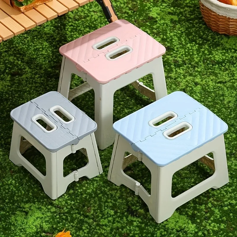 Folding Step Stool 1 Pack 310 Lbs Capacity Sturdy Lightweight ABS Plastic Step Stool with Non Slip Surface image 3