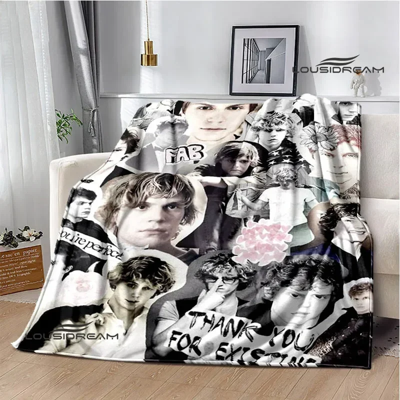 3D Evan Peters pattern printed Blankets Children's Warm blanket blankets for beds picnic blanket birthday gift