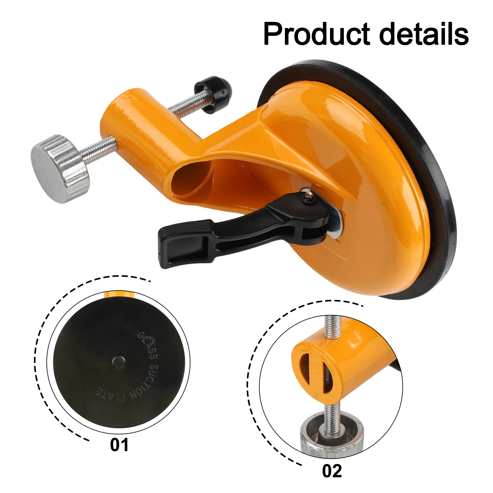 1pc Aluminum Alloy Wall Tile Leveler Suction Cup Large Plate Marble Leveling Splicer Hand Tools For Home Improvement
