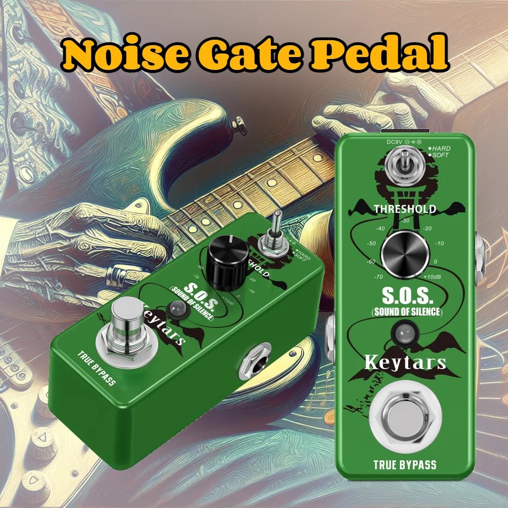 

Keytars Noise Gate S.O.S Guitar Effect Pedal 2 Modes NoiseGate Denoise Reduction Suppressor For Electric Guitar