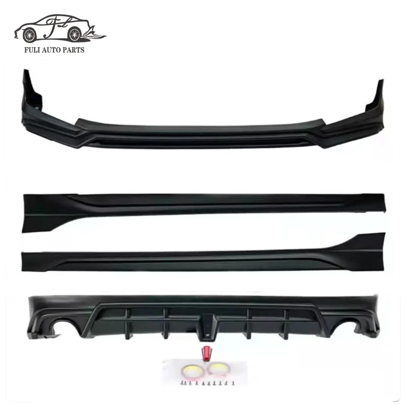 FULI auto parts car bumper For Honda civic 11th 2021-2022 PP plastic body kit Front lip Rear lip Side skirts