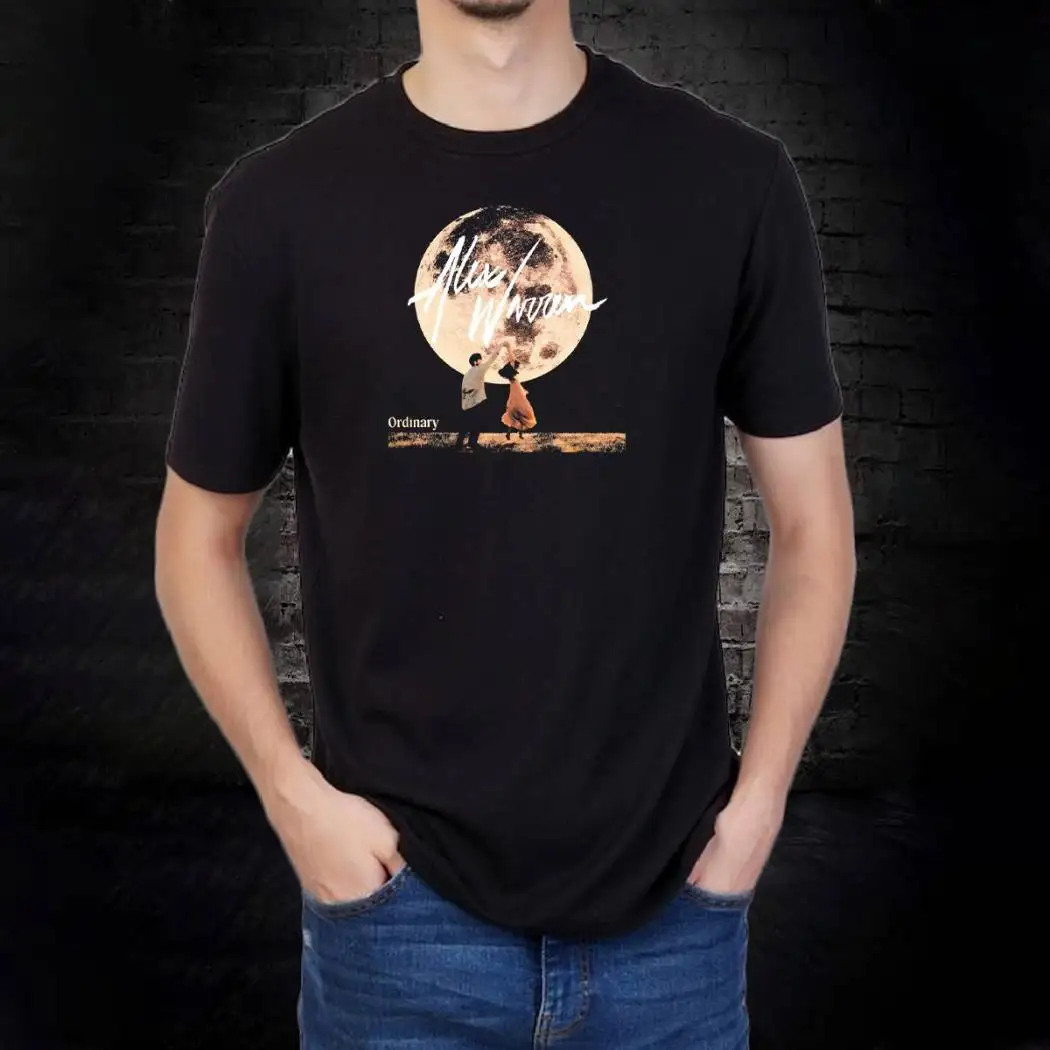 أليكس وارن أرخص من العلاج جولة حول العالم تي شيرت المتضخم الرجال الشارع الهيب هوب Y2k قصيرة الأكمام عادية فضفاض القطن الثقيل تيز #2