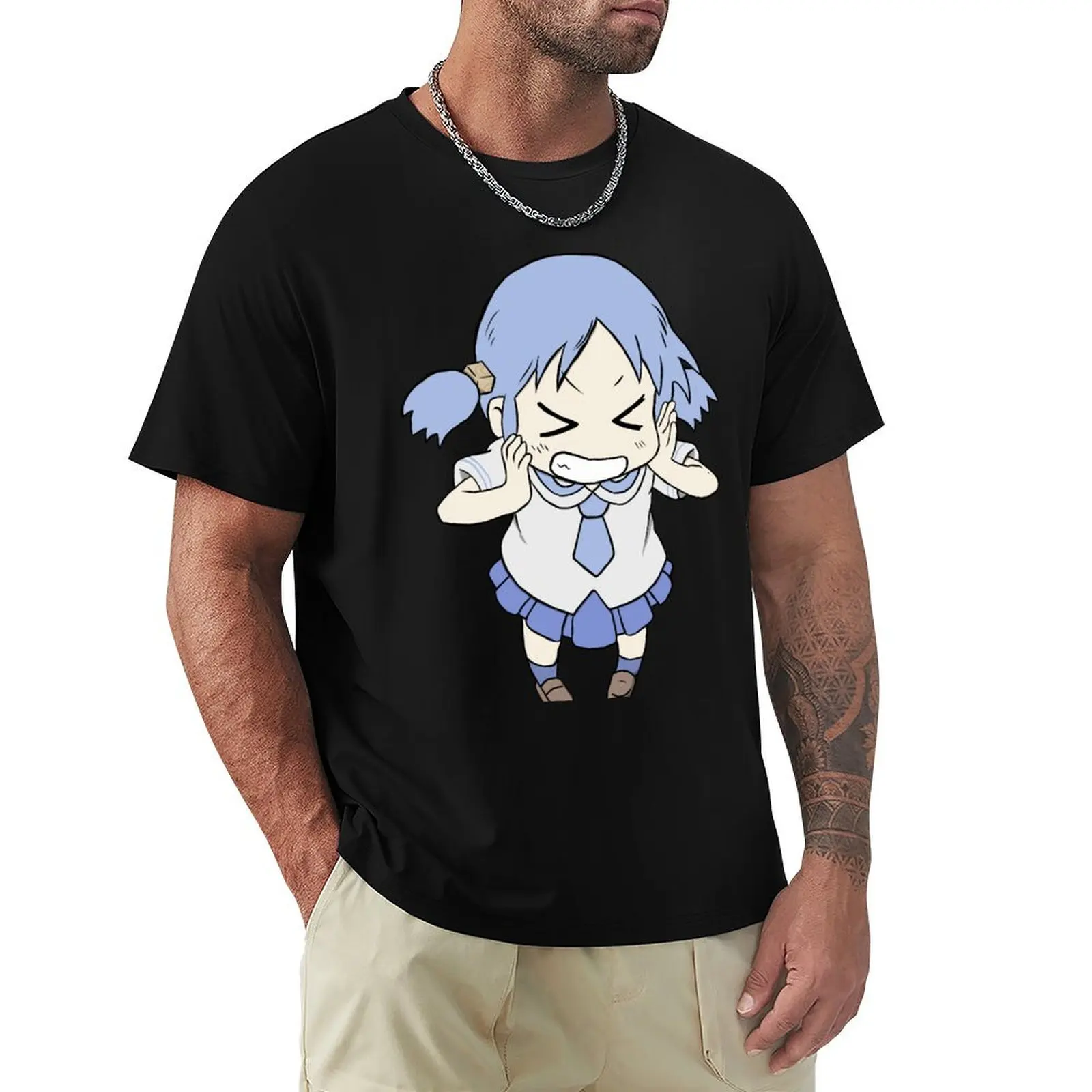 

Mio-chan (Nichijou) T-Shirt boys whites anime shirt summer 2025 shirts men
