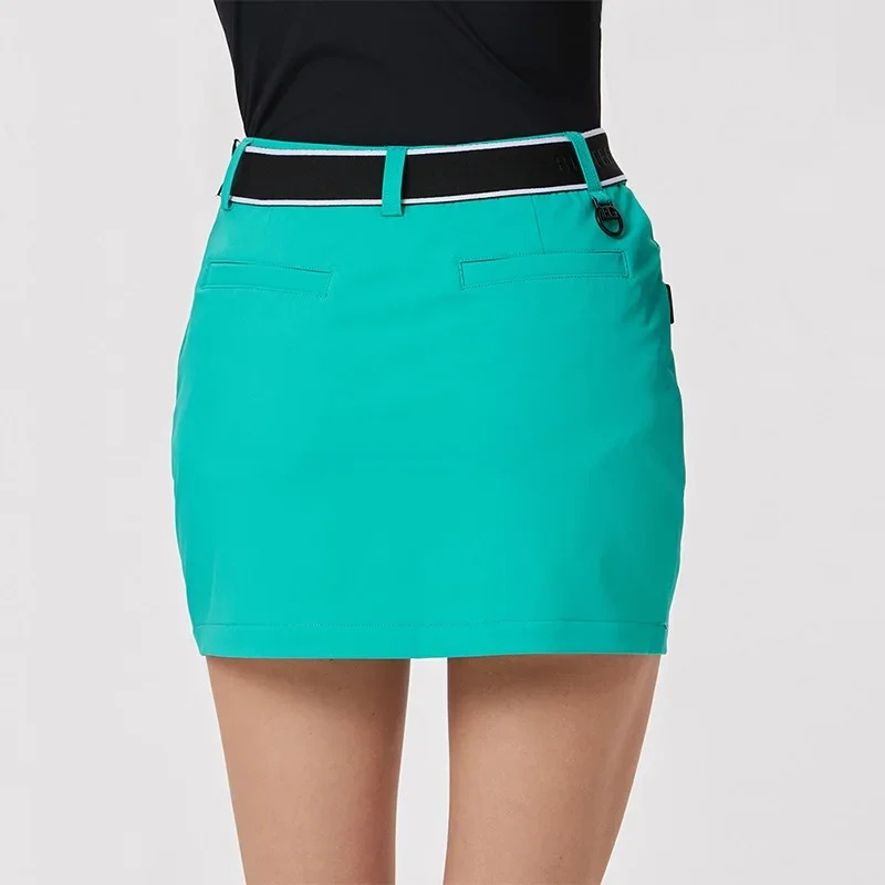 Blktee Golf Apparel Women\'s Pencil Skirt Ladies High Waist Slim-fit Short Skort Girls Sports Tennis Culottes with Inner Shorts