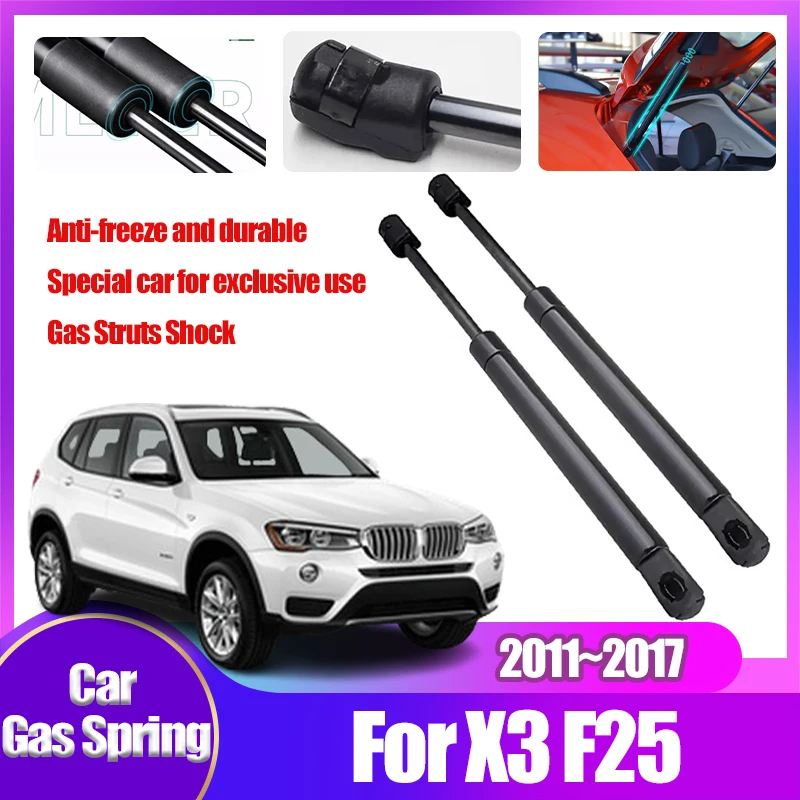 For 2017 BMW X3 F25 Trunk Lift 2011~2016 2015 Trunk Gas Tail Gate Shocks Rear Door Shock Absorber Auto Gas Strut Car Accessories