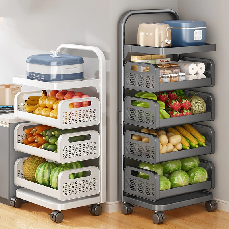 Kitchen Storage Furniture Organizer Things Kitchens Accessories Organize Removable Trolley Cart Shelf Ilhas Cozinha Islands Home