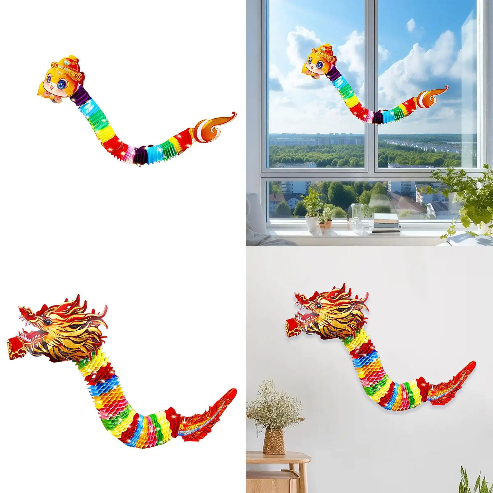 Chinese New Year Photo Prop 3D Paper Decoration for Spring Festival Party
