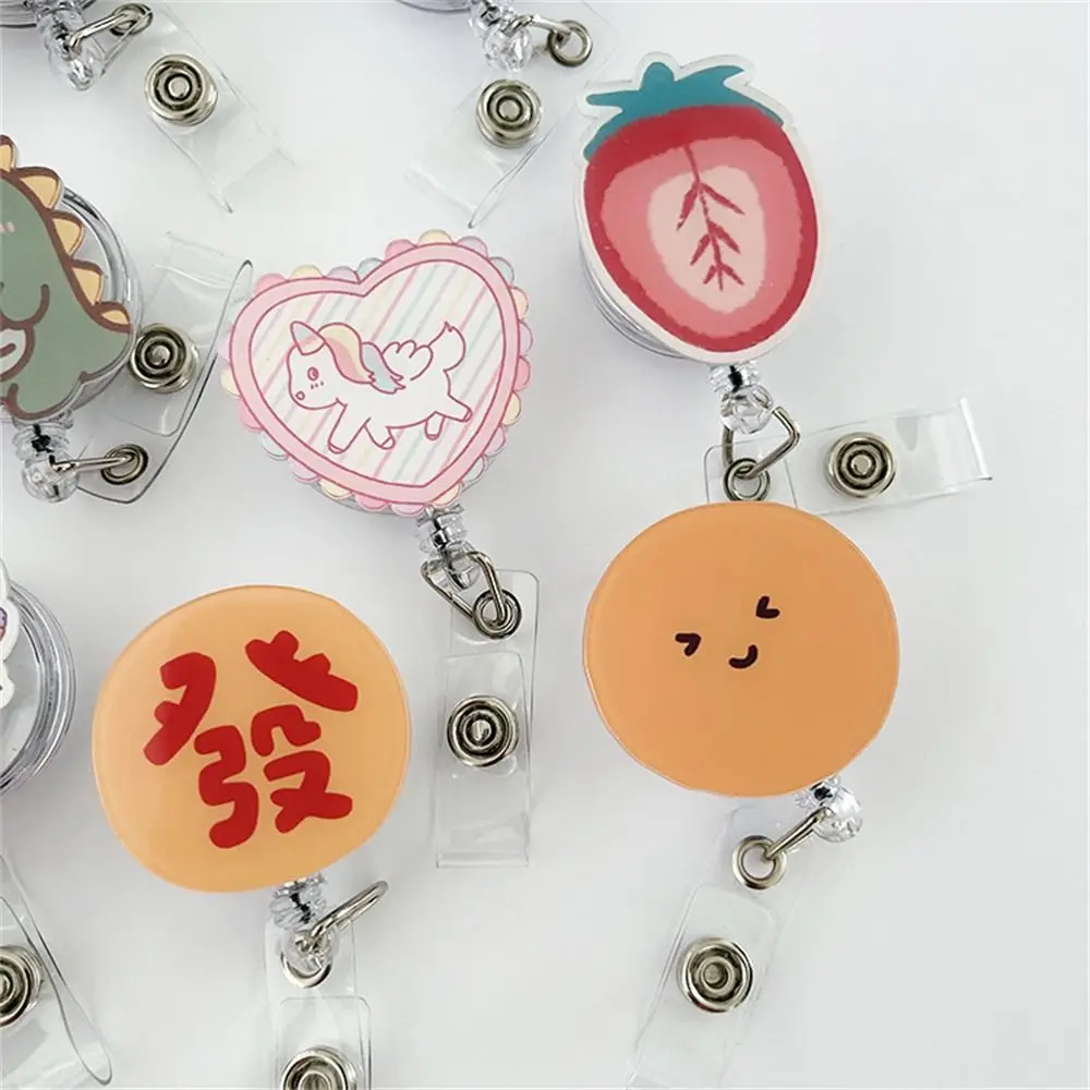 

Japanese Kawaii Cartoon Bear Badge Dinosaur Rabbit Name Card Holder Students Gifts Hospital Office Supplies Corsage Clip