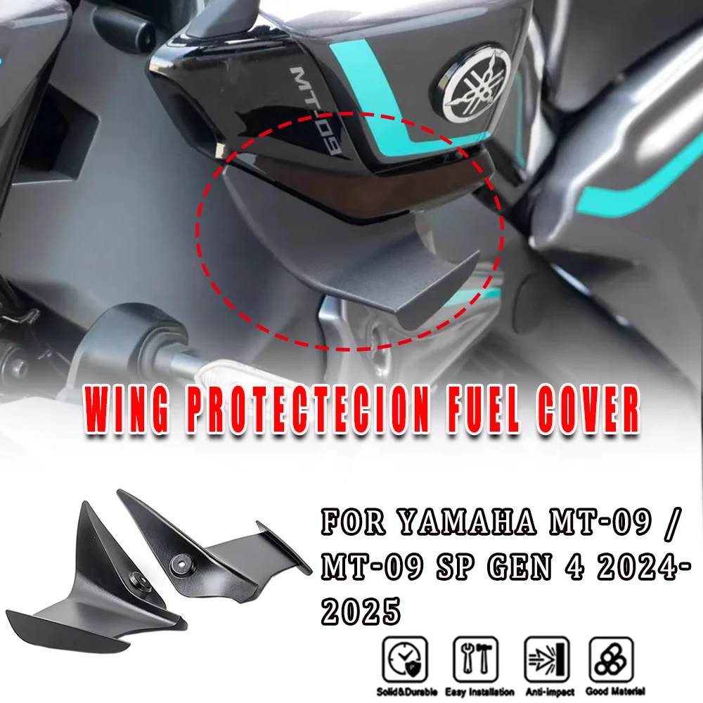 

Подходит для YAMAHA MT 09 MT09 SP Gen 4 2024 + аксессуары для мотоциклов, боковые крылья, боковой обтекатель, боковой спойлер, аэродинамические крылышки