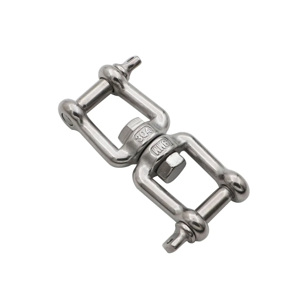 Stainless Steel Swivel Hook Connector Ring for Marine Rigging Hardware with Proven Performance in High Stress Load Scenarios