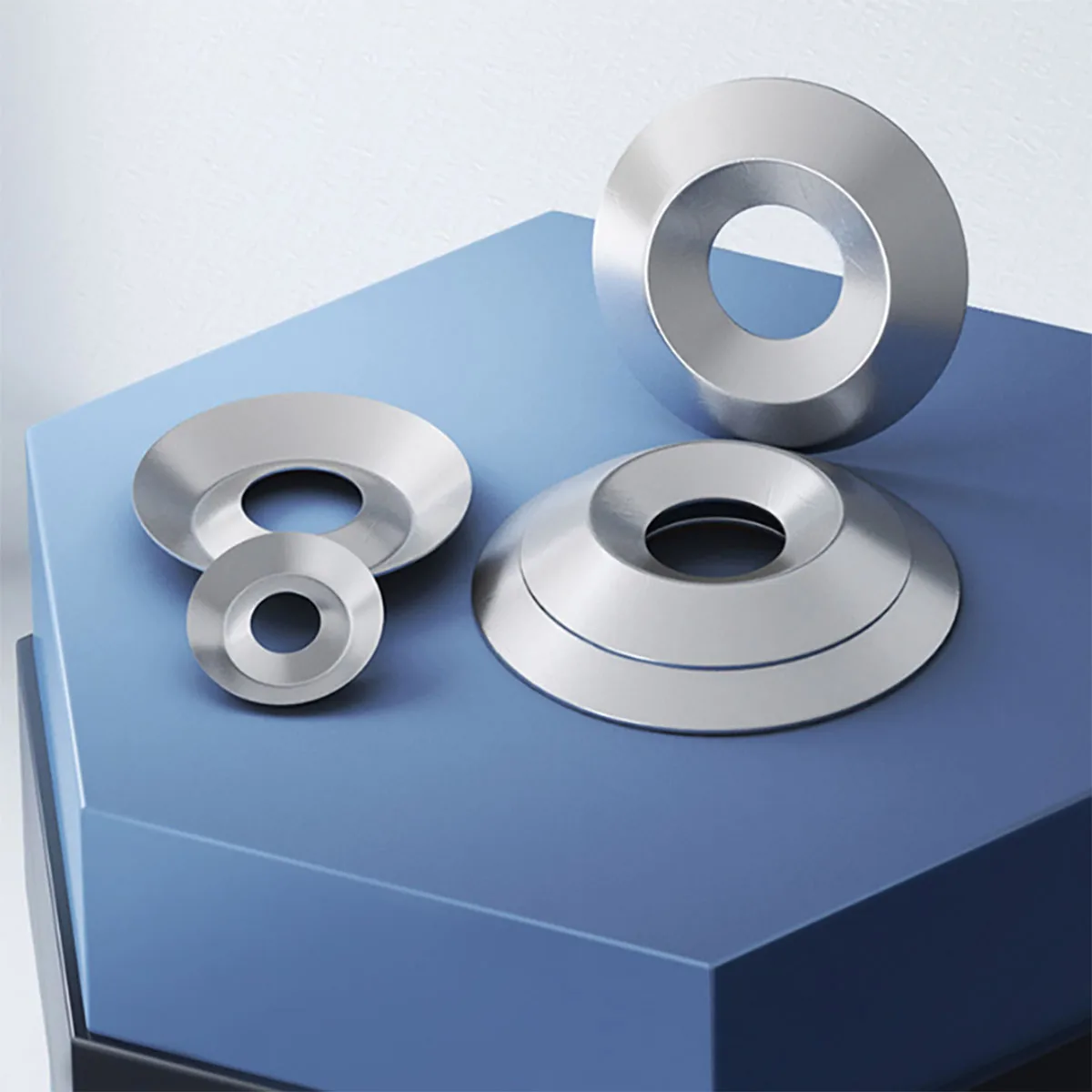 Joint Oeil de Poisson en Acier Inoxydable 304, Concave, Convexe, Rondelle Décorative Conique Creuse