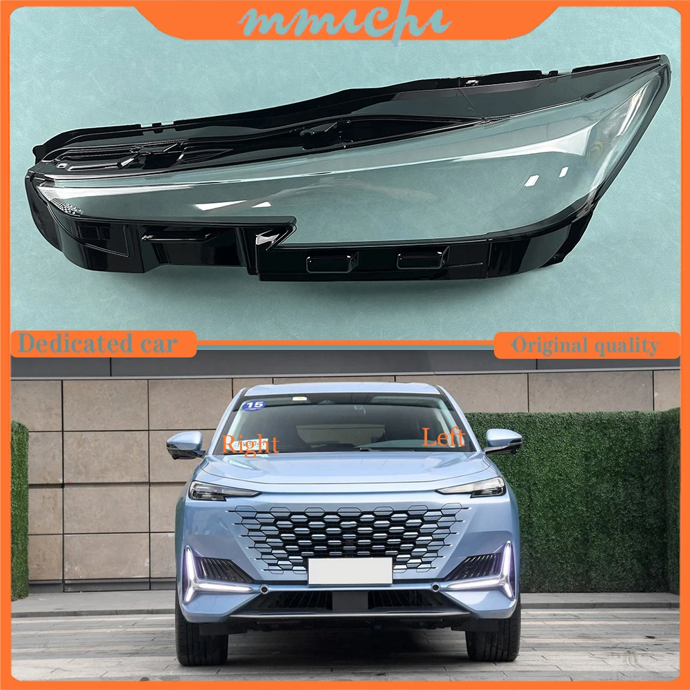 For ChangAn UNI-K 2021 2022 2023 Headlights Cover Transparent Lamp Shade Headlamp Shell Plexiglass Replace Original Lampshade