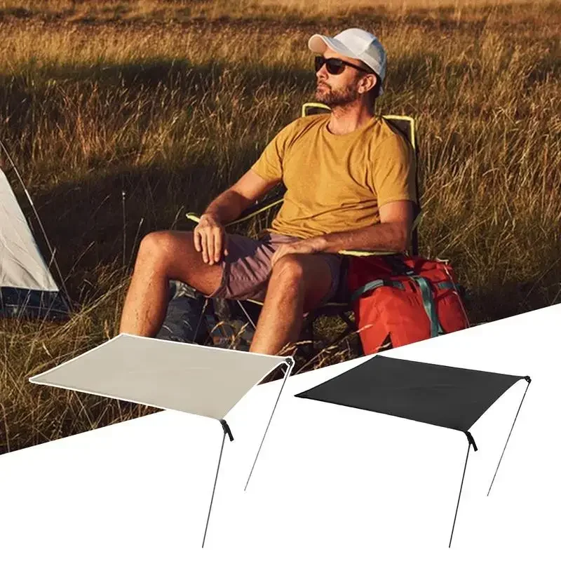 Outdoor Moon Chair Sunshade Picnic Camping Folding Cover Sunscreen UV Protection Chair Sunshade Lounge Sunshade for Fishing