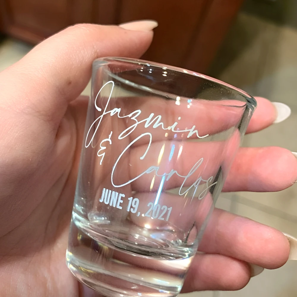 1/10pcs Shot Glass Set Personalized Wedding Shot Glasses, Custom Shot Glass, Wedding Favors for Guests, Shot glasses for Vodka