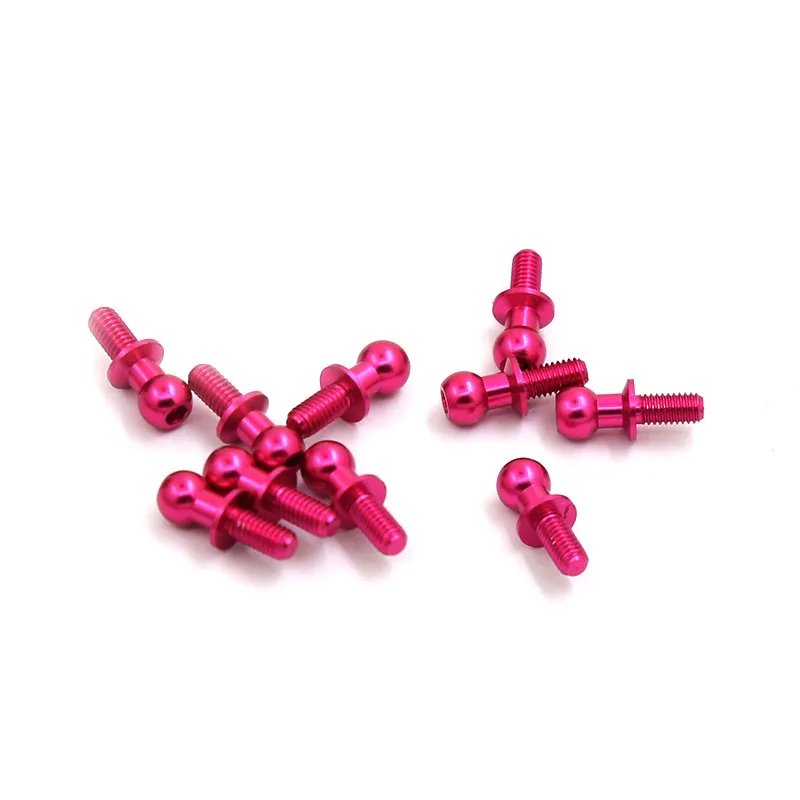 

10 шт. M3 металлические винты с шестигранной головкой, универсальные запасные части для 1/10 Tamiya TT01 TT02 Sakura D5 RC Drift Car