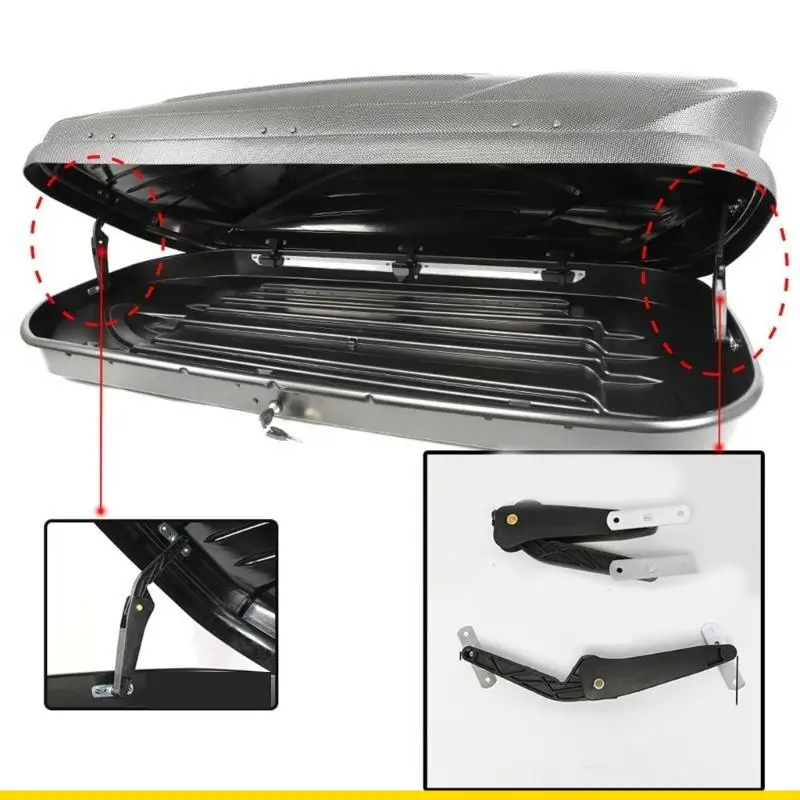 SZCH Car Roof Box Mount with Spring Shock Absorb & Safety Handles Adjustable Roof Box Support Arm for Enhances Stability