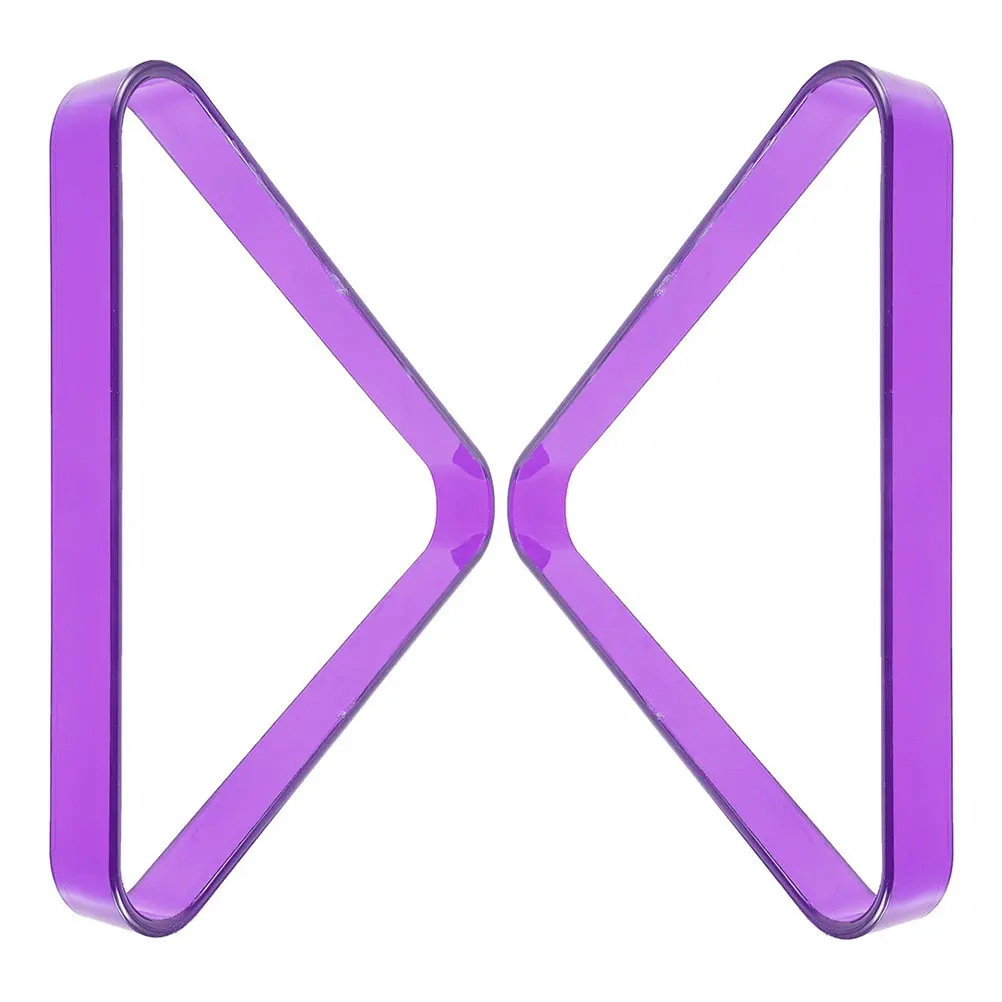 

2Pcs Billiard Triangle Sturdy Pc Material Pool Ball Rack Organizer for Home Club Tournament Games Billiard Triangle